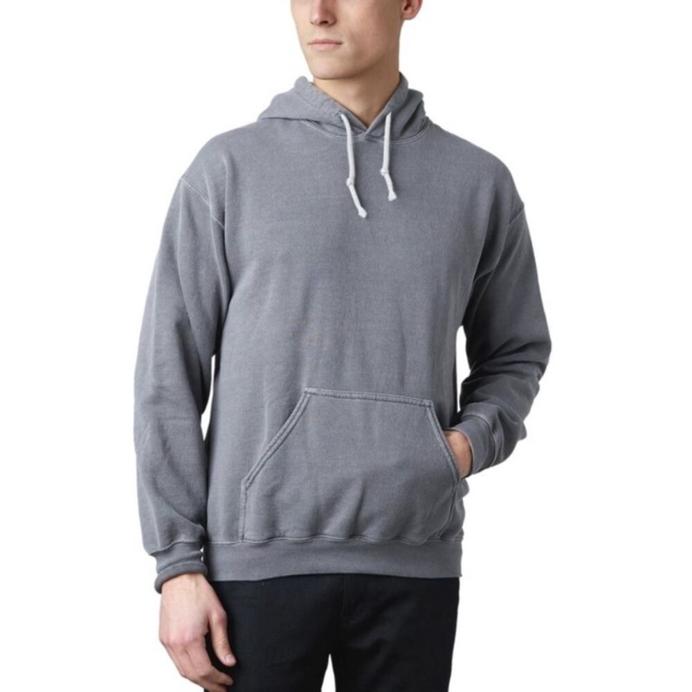 Original Paperbacks Mens Bayside Drawstring Hoodie Gunmetal , NWT L